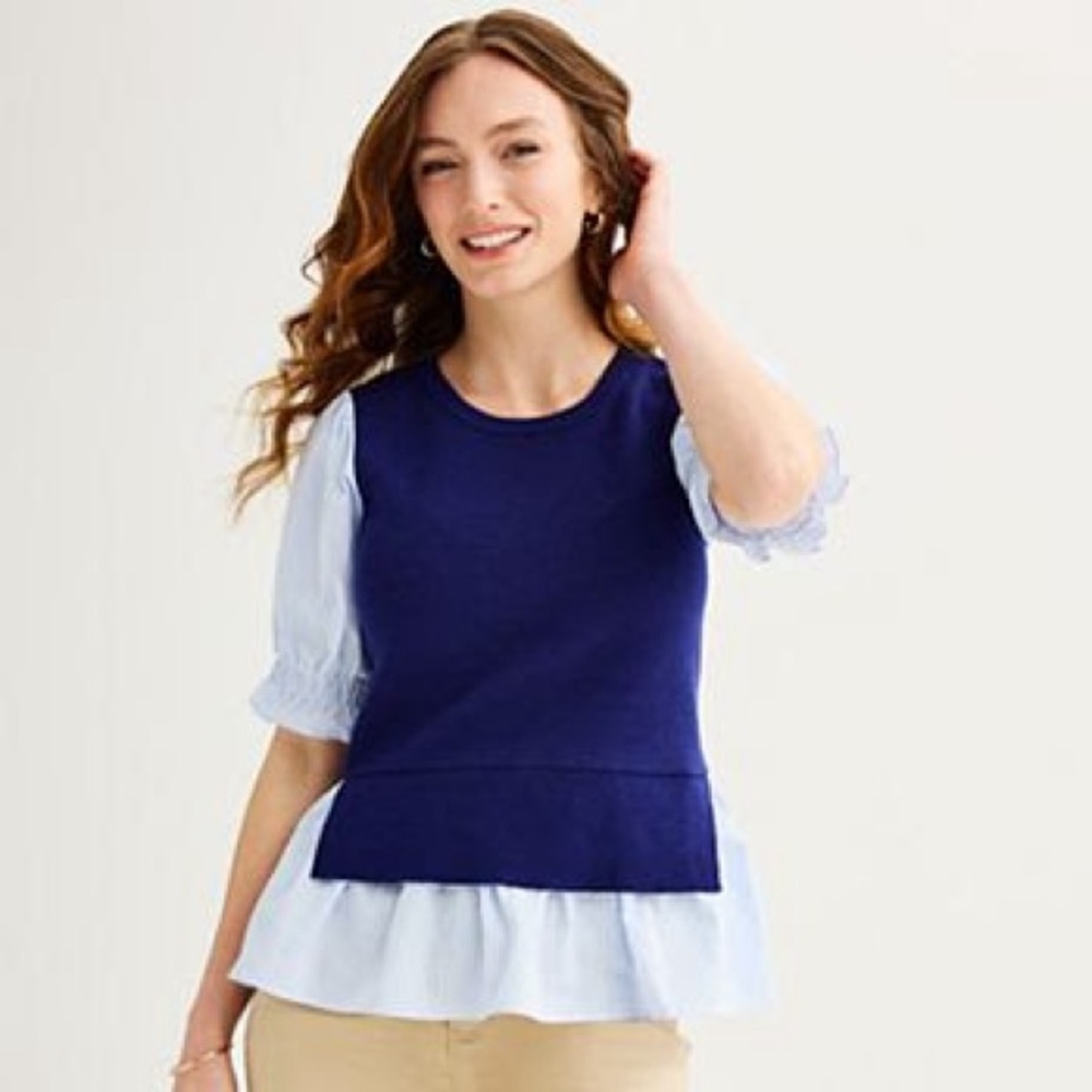 DRAPER JAMES RSVP Twofer Layered Top